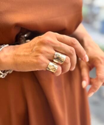 Statement Γυαλιστερό Δαχτυλίδι Ασήμι 3