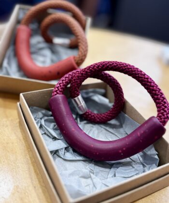 Κολιέ Περιδέραιο Πολυμερικός Πηλός Μπορντό 3