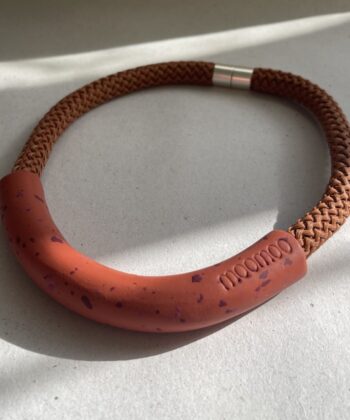 Κολιέ Περιδέραιο Πολυμερικός Πηλός Terracotta 1