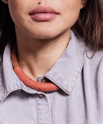 Κολιέ Περιδέραιο Πολυμερικός Πηλός Terracotta 2