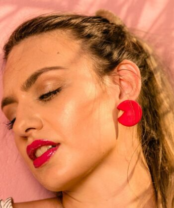 Σκουλαρίκια Πολυμερικός Πηλός Στρογγυλά Pac Man 2