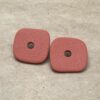 Polymer Clay Square Earrings Terracotta