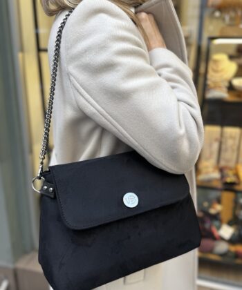 Suede Shoulder Bag Black