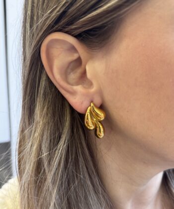 Σκουλαρίκια Χρυσά Σταγόνες 1