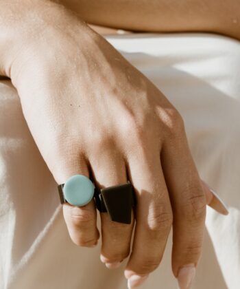 Δαχτυλίδι Κύκλος Πολυμερικός Πηλός Μοβ 1