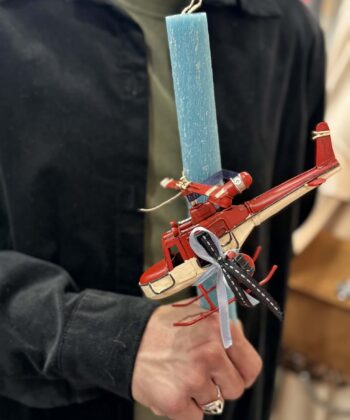 Λαμπάδα Ελικόπτερο Κόκκινο 1β