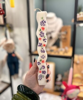 Λαμπάδα Wave Αρωματική Ζωγραφιστή Λευκό 6