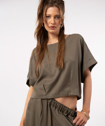 Γυναικεία Μπλούζα Κοντομάνικη Loose Fit 1