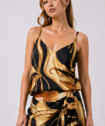 Γυναικεία Μπλούζα Τιράντα Lingerie Εμπριμέ 1