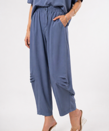 Γυναικείο Παντελόνι Barrel Μπλε