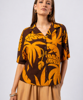 Γυναικείο Πουκάμισο Κοντομάνικο Africa Print 7