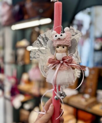 Λαμπάδα Κούκλα Νεράιδα 11 Ροζ