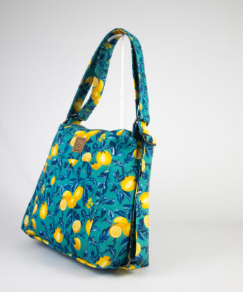 LazyDayz Σακίδιο Πλάτης Τσάντα Ώμου Μπλε Λεμόνια 5