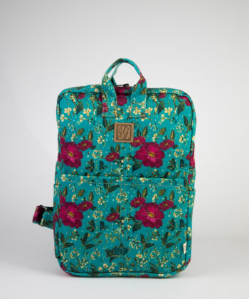 LazyDayz Σακίδιο Πλάτης Τυρκουάζ Λουλούδια Floral 1
