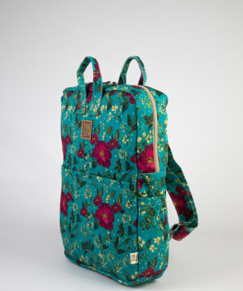 LazyDayz Σακίδιο Πλάτης Τυρκουάζ Λουλούδια Floral 2