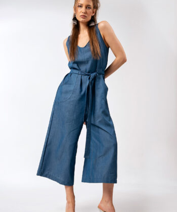 Ολόσωμη Φόρμα Ζιπ Κιλότ Denim Look 3