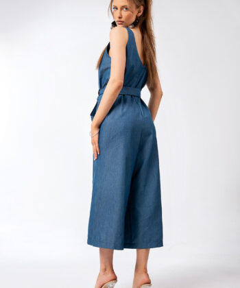 Ολόσωμη Φόρμα Ζιπ Κιλότ Denim Look 4