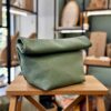 Leather Clutch Bag – Mint Green