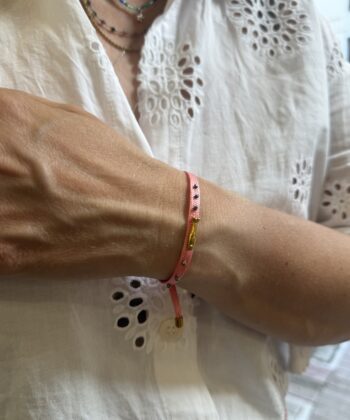 Handmade Boho Fish Bracelet Pink