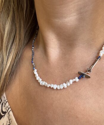 Κρεμαστό Aσήμι Ημιπολύτιμος Λίθος Lapis Lazuli 2