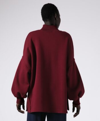 Μπλούζα Φούτερ Oversized Μπορντό 5