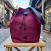 Bordeaux Crossbody Bucket Bag